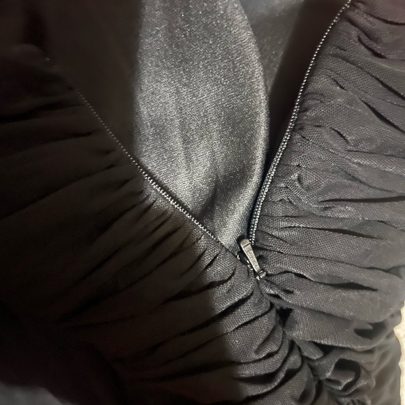 Fashion dress Black with Rhinestones one shoulder - Picture 4 of 5